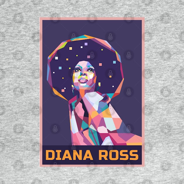 Abstract Diana Ross In WPAP by smd90